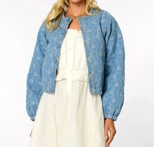 Elizabeth James The Label Frankie Bomber Jacket Denim - $120.00