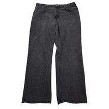 Ralph Lauren Pants Mens 14 Black Mid Rise Relaxed Fit Straight Leg Jeans - $29.68