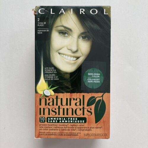 Clairol Natural Instincts 2 former 36 Black Hair Color Dye - DENTED BOX - $42.74