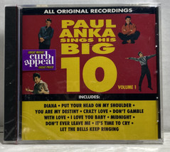 Paul Anka - Sings His Big 10 Volume 1 Cd New Sealed - £18.29 GBP