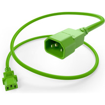 UNC Group PWRC13C1401FGRN POWER CORD C13 - C14, 18AWG, 10AMP, 250V, SVT ... - $24.29