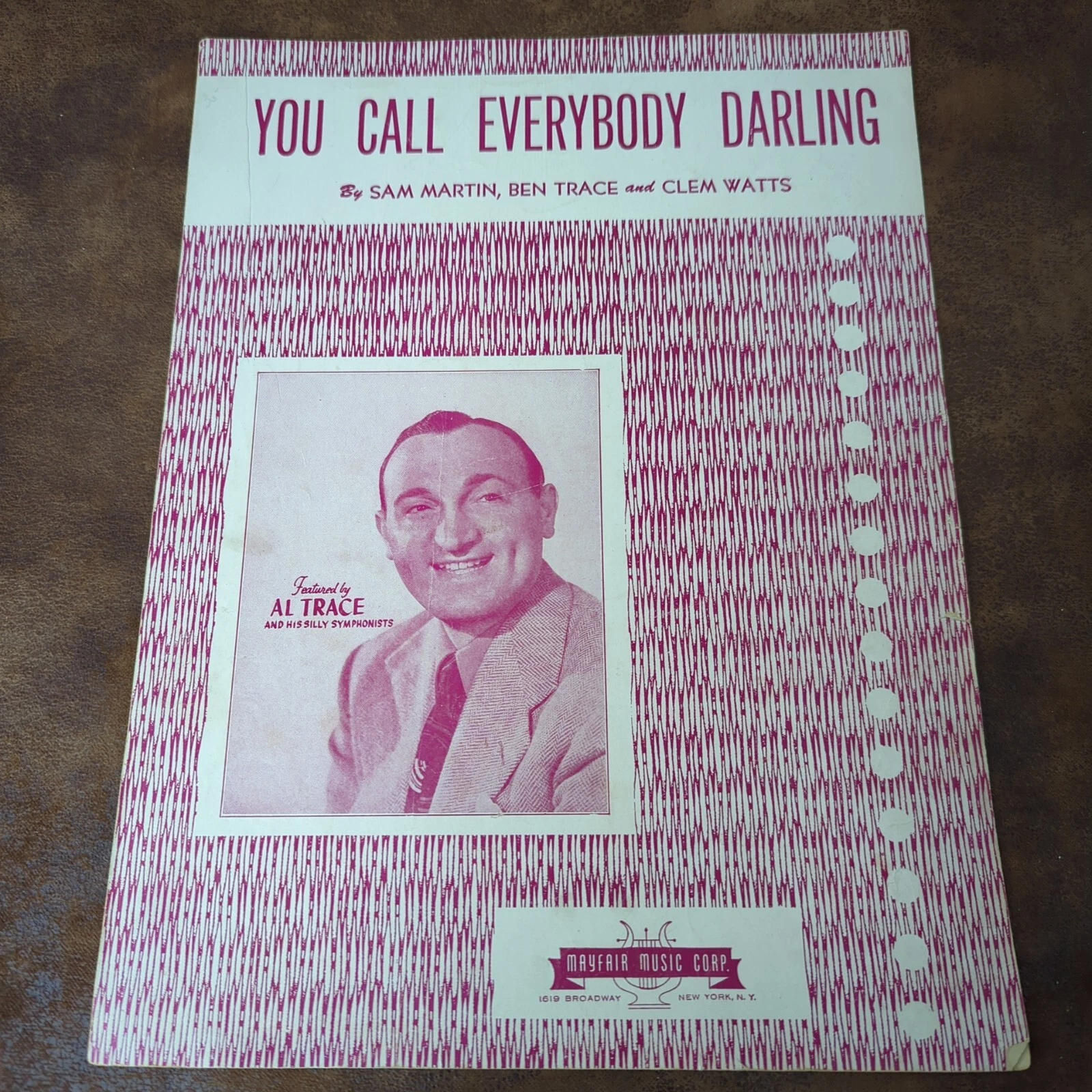 You Call Everybody Darling (sheet music) - $8.20 CAD