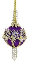 Cracker Box Inc Ornament Kit Angel Wings  (purple Ball with Gold Accents) - $78.00
