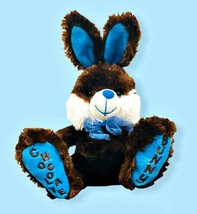 Dan Dee Bunny Rabbit Plush Brown Blue Stuffed Animal Chocolate Easter 12 Inch - £8.32 GBP