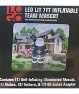 New Orleans SAINTS Air Blown LED Self-Inflatable Santa Claus 7&#39; - $2,171.73 MXN