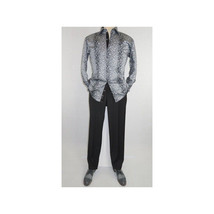 Men Shirt J.Valintin Turkey-Usa 100% Egyption Cotton Axxess Style 7164-10 gray image 4