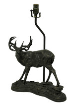 Scratch &amp; Dent Last Glance Deer Table Lamp Hand Rubbed Bronzed Finish (NO SHADE) - £87.31 GBP