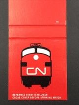 Vintage CN Canadian National Railway Railroad Matchbook Cover -- Made in Canada - £5.33 GBP