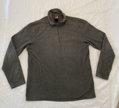 The North Face 1/4 Zip Pullover Sweatshirt Gray Mens Medium Lightweight ... - $19.35