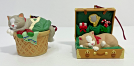 Lot of 4 Hallmark Ornaments - Cat Naps Series (2nd-5th in the Series) Collectors - £22.02 GBP