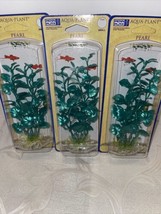 Penn Plax Aquarium Plants Lpt of 3 Pearl Cardamine Green 6" 1998 Vintage NIB - $14.84