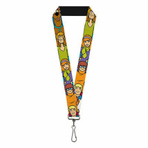 Scooby Doo Classic Character Poses Lanyard Multi-Color - $13.98
