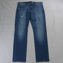 J.CREW 34 x 32 Fair Trade 484 Slim Light Destroyed Flex Denim Jeans - £20.47 GBP