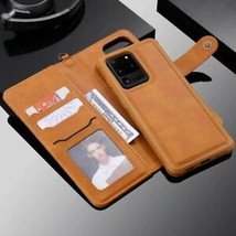 K87) Leather Wallet Flip Magnetic Back Cover Case For Samsung Galaxy - £52.10 GBP