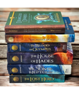 Lot Of 6 Rick Riordan Books Heroes Of Olympus 1, 2, 4, 5 Demigod Diaries... - £23.94 GBP