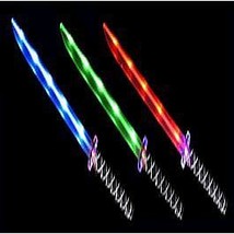 LED Ninja Sword - Assorted Colors, 24-Inch Long, Illuminated Blades & Sound - $33.99