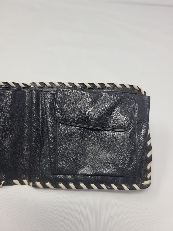 VINTAGE KIDS WESTERN COWBOY BLACK PLASTIC WALLET Item image 5