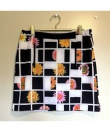 Ep Pro Sport Golf Skort Women’s Size 6 White Black Daisy Floral Stretch ... - $24.75