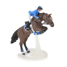 Papo - Hand-Painted - Figurine - Horses,Foals and Ponies - Jumping Horse with Ri - £30.36 GBP