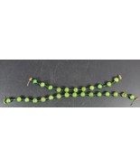 Mercury Glass Large Bulb Beads Garland Green Christmas Vintage 2 strands... - £22.92 GBP