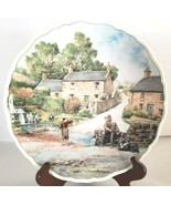 Royal Doulton Bone Collector Plate Series &quot;Village Life&quot; Artist Anthony ... - $42.32 CAD