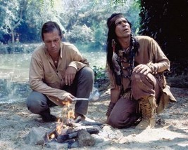 Kung Fu 1970&#39;s David Carradine &amp; young Indian man by camp fire 16x20 poster - £19.73 GBP