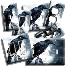 Majestic Black Raven Light Switch Outlet Wall Plate Room Man Cave Dark Art Decor - £13.08 GBP+