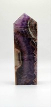 Amethyst and Agate Tower, Hand Carved Point, Agate Amethyst Obelisk  - $60.76