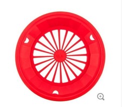 Classic Red 10-3/8&quot; Plastic Paper Plate Holders, Set of 4 - £7.09 GBP