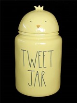 RAE DUNN &quot;TWEET JAR&quot; Yellow Chick 11&quot; Cookie Jar Canister Rubber Seal NEW - £47.15 GBP