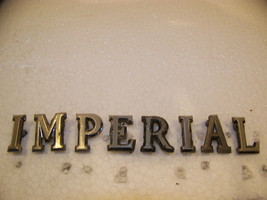 1971 Chrysler Imperial Hood Emblems # 3443749 + Oem Lebaron - £50.42 GBP