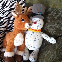 Frosty the Snowman and reindeer BAB Stuffed Animal Winter Christmas preo... - £63.94 GBP