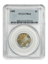 1888 5C PCGS PR64 - £286.50 GBP