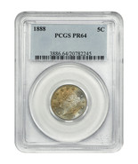 1888 5C PCGS PR64 - £280.78 GBP