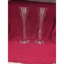 Cristal D’Arques France Millenium Champagne Flutes, Set Of 2, 10.25&quot; H G... - £14.03 GBP