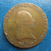 1800 F AUSTRIA FRANZ II COPPER 6 KREUZER COIN - $8.95