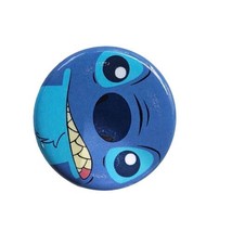 Disney Parks Exclusive Stitch Mean Grill Teeth Snarl 1.25&quot; Button Pin HT... - $9.89