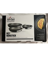 NS1 Nonstick Induction 3-Piece Fry Pan Set Hard 8&quot; 10&quot; &amp; 12&quot; - £121.21 GBP