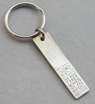 Vintage Sterling Mizpah Genesis 31:49 Key Chain Pendant - $567.66 MXN