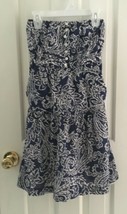 American Eagle Outfitters Strapless Dress - Blue &amp; White Pattern - Junio... - $9.99