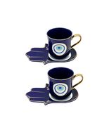 Turkish Cup With Saucer | 1 set | Blue - $42.00