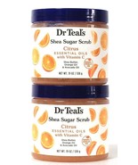 2 Count Dr Teal&#39;s 19 Oz Citrus Essential Oils Vitamin C Shea Butter Suga... - $40.99