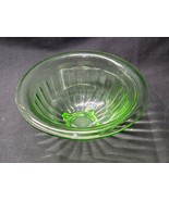 Vintage BARTLETT COLLINS Uranium Art Glass 10&quot; Mixing Bowl Depression Glass - £22.78 GBP