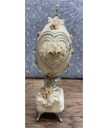 Vintage Goose Egg Music Box Here Comes The Bride Song Wedding Bride Groo... - $67.90 CAD