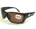Costa Sunglasses Fisch FS 10GF Polished Brown Tortoise Wrap with Brown L... - $113.84