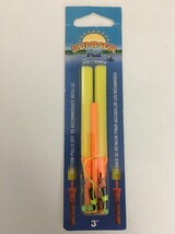 SUMMER ICE ROD N BOBBS SI3Y 3&quot; Yellow 2 Pk 2 Bases &amp; Refills-RARE-SHIP N... - $8.79