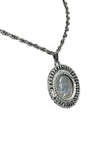 1951 90% Pure Silver Quarter Pendant on 24&quot; Silver-Tone Chain ~ Circulated Coin - £39.69 GBP