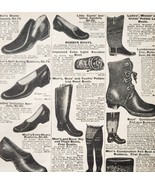 1900 Mens Boots &amp; Slippers Advertisement Victorian Sears Roebuck 5.25 x 7&quot; - $27.40 CAD