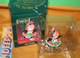 Carlton Cards Heirloom Treasures Patty Penguin Christmas Holiday Ornament - $17.81
