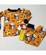 Infant 12 Months Snoopy Halloween Pajamas Woodstock Peanuts Toddler Set - £12.50 GBP